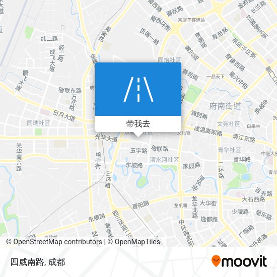 四威南路地图