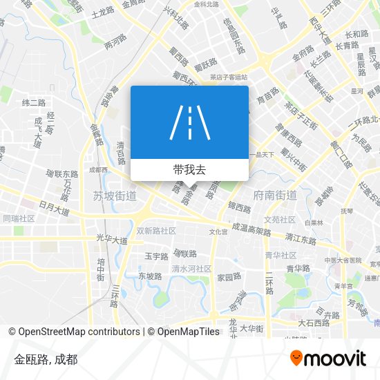 金瓯路地图
