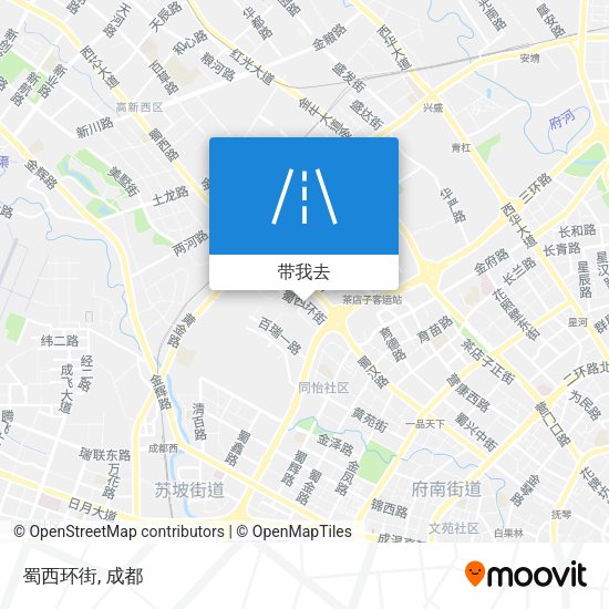 蜀西环街地图