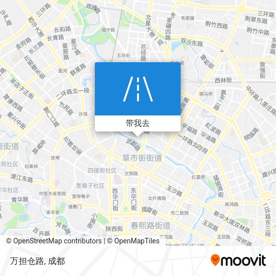 万担仓路地图