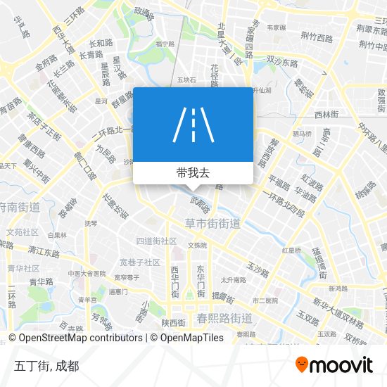 五丁街地图