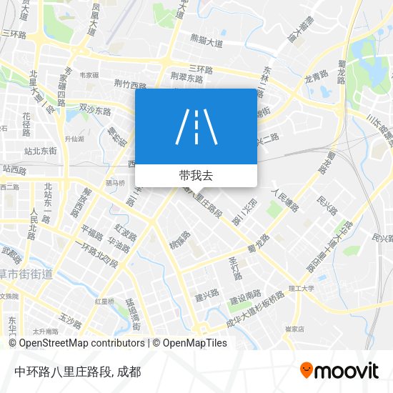 中环路八里庄路段地图