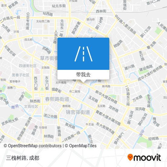 三槐树路地图