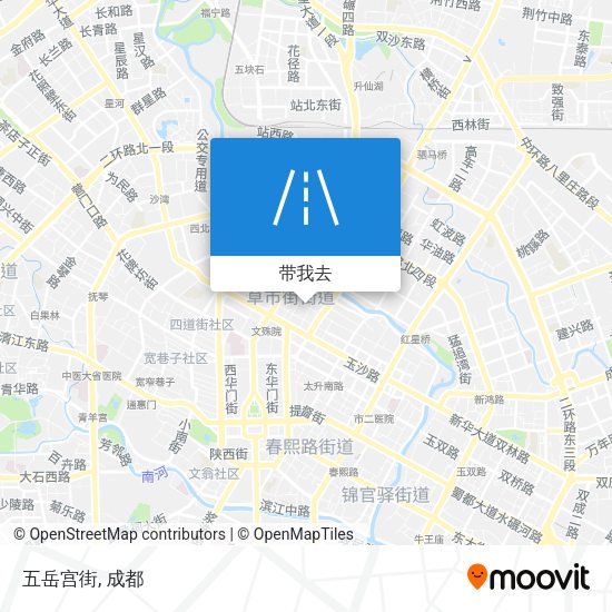 五岳宫街地图