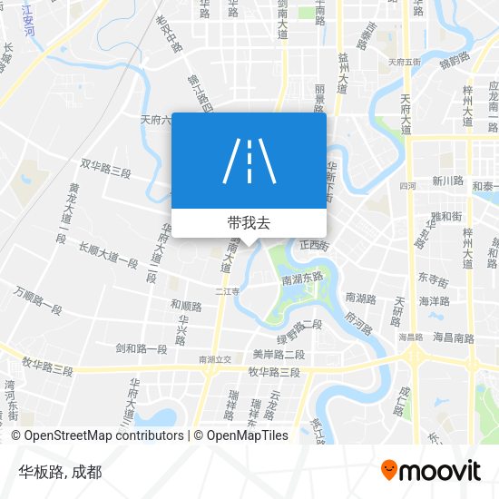 华板路地图