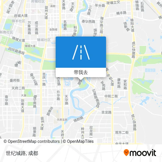 世纪城路地图