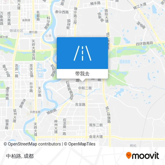 中柏路地图