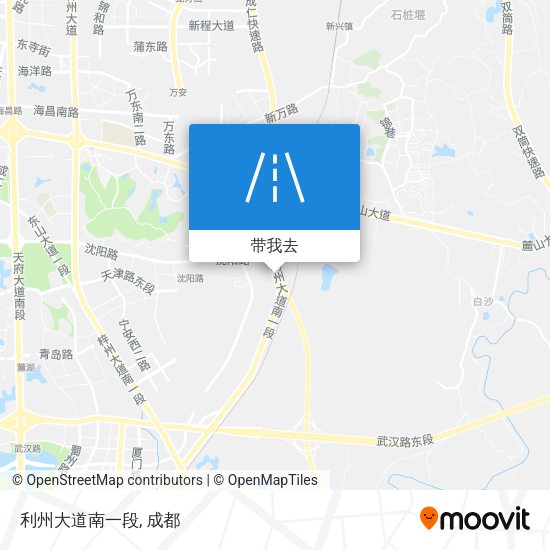 利州大道南一段地图