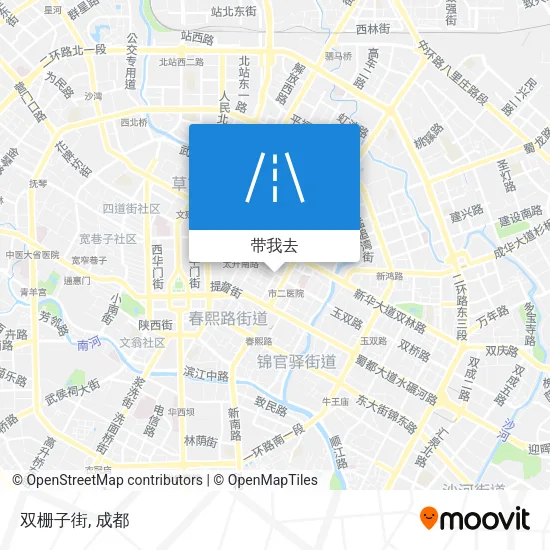 双栅子街地图