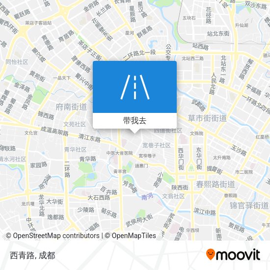 西青路地图