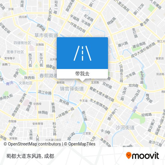 蜀都大道东风路地图