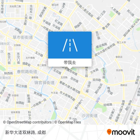 新华大道双林路地图