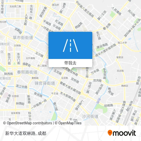 新华大道双林路地图