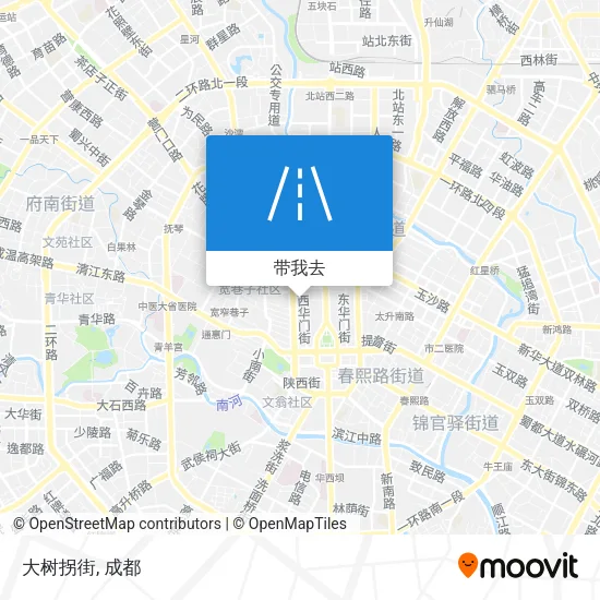 大树拐街地图