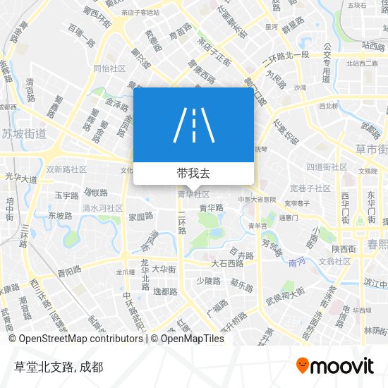 草堂北支路地图