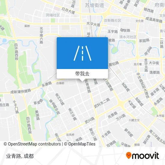 业青路地图