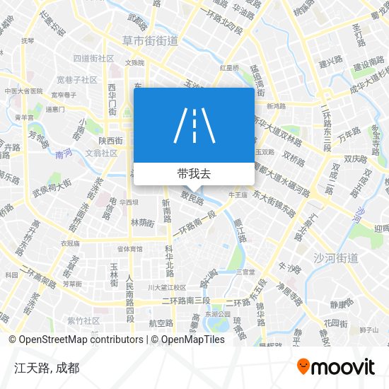 江天路地图
