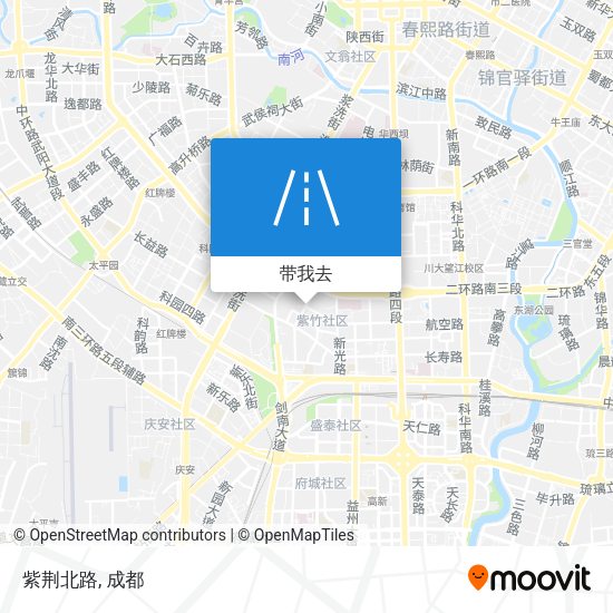 紫荆北路地图