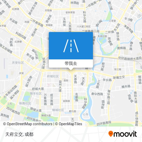 天府立交地图