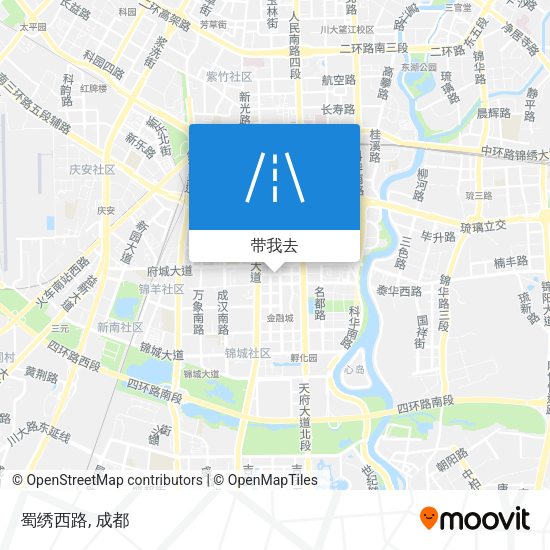 蜀绣西路地图
