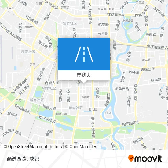 蜀绣西路地图