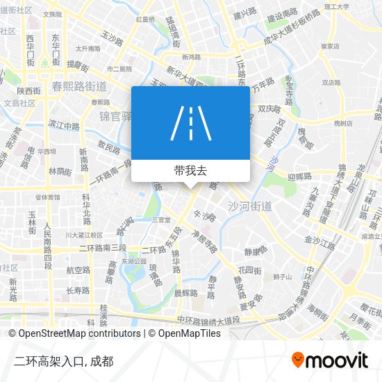 二环高架入口地图