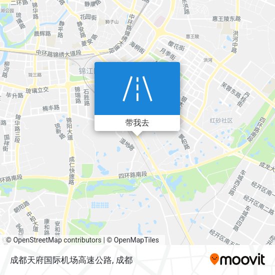 成都天府国际机场高速公路地图