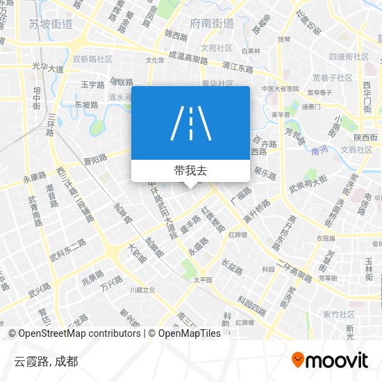 云霞路地图