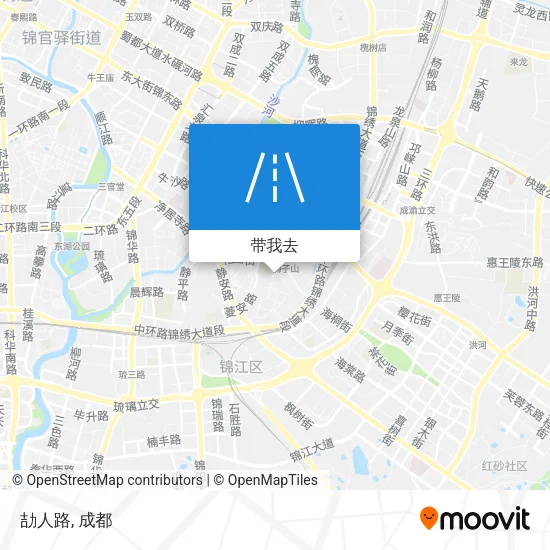 劼人路地图