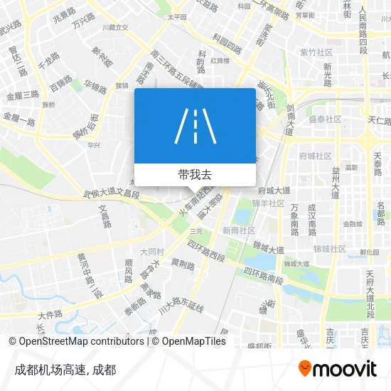 成都机场高速地图