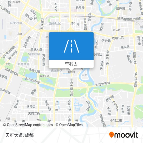 天府大道地图