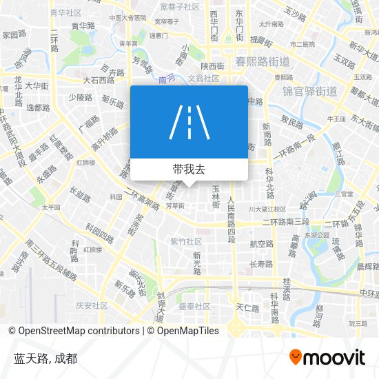 蓝天路地图