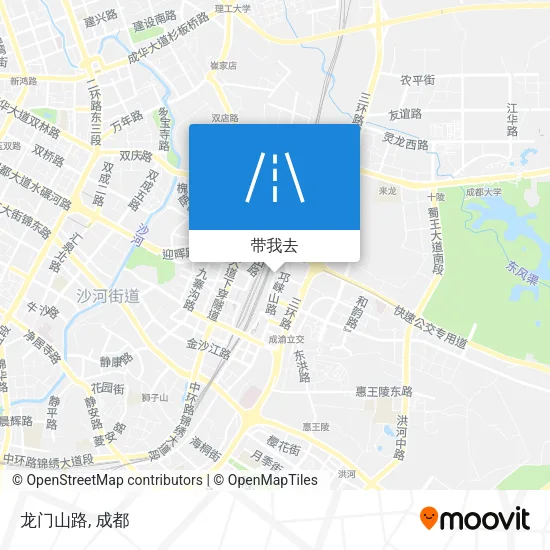 龙门山路地图