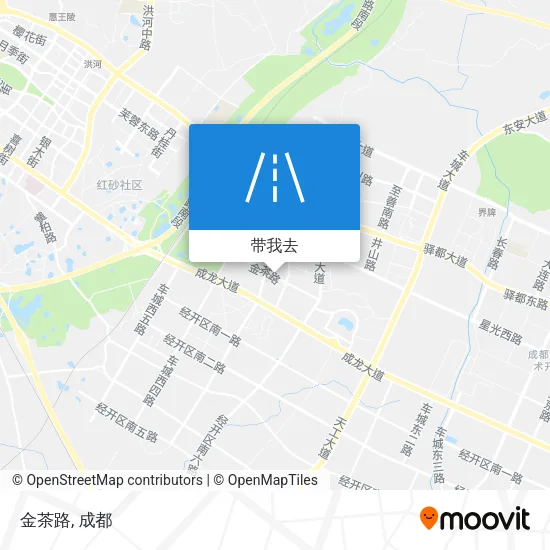金茶路地图