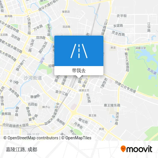嘉陵江路地图