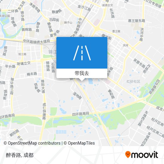 醉香路地图