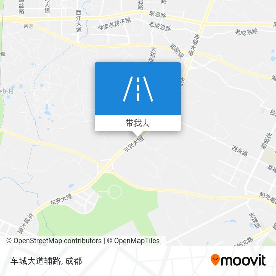 车城大道辅路地图