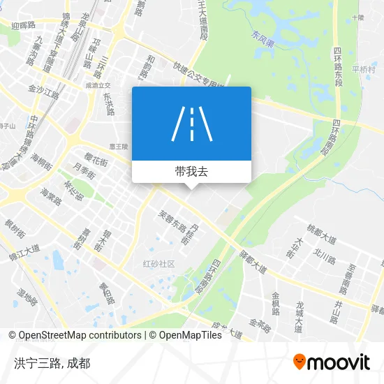 洪宁三路地图