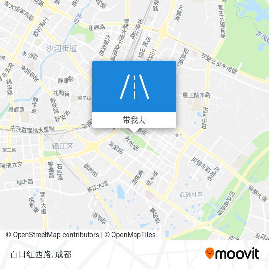 百日红西路地图