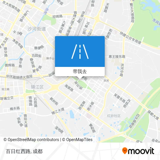 百日红西路地图