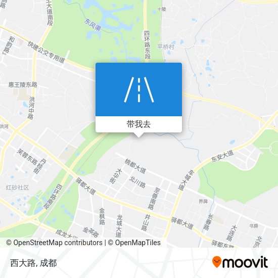 西大路地图