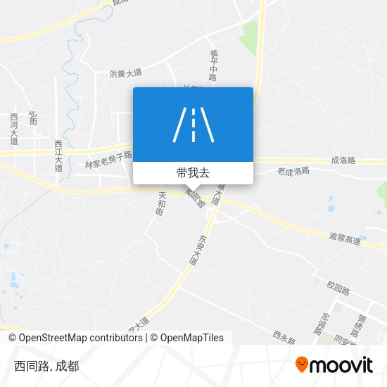西同路地图