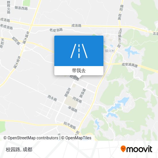 校园路地图