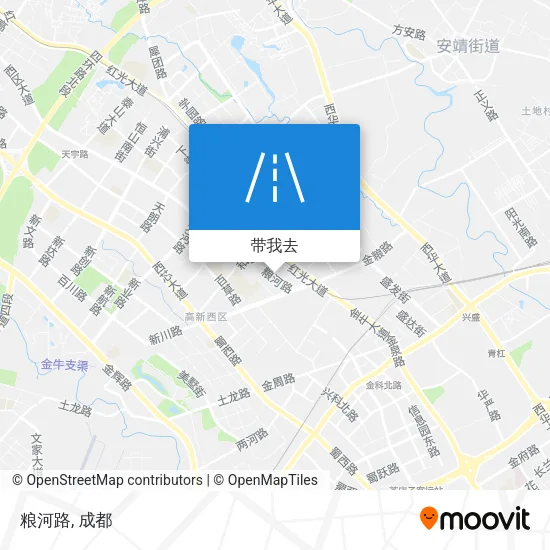 粮河路地图