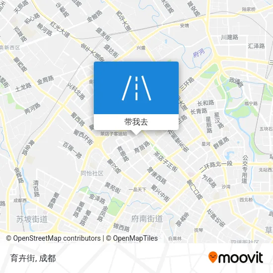 育卉街地图
