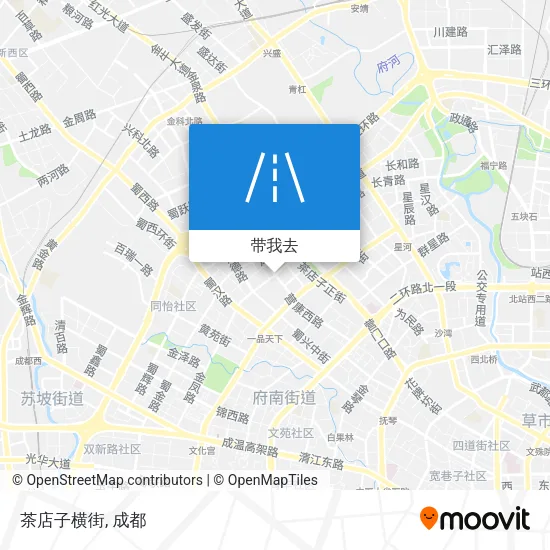 茶店子横街地图