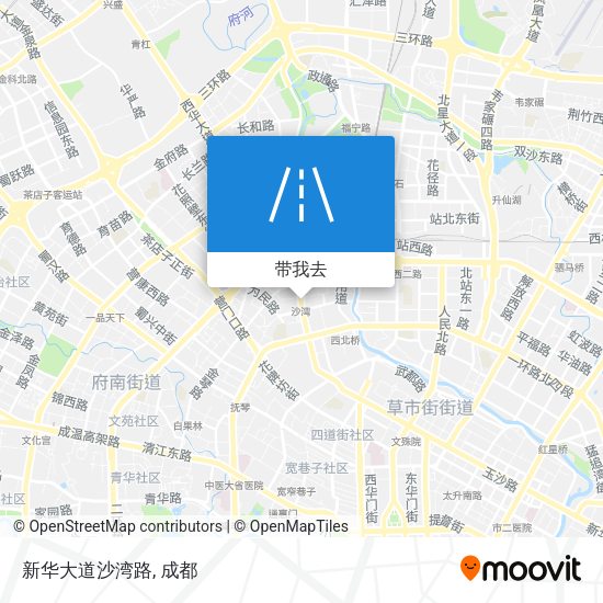 新华大道沙湾路地图