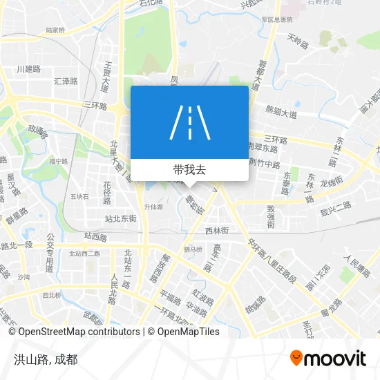 洪山路地图