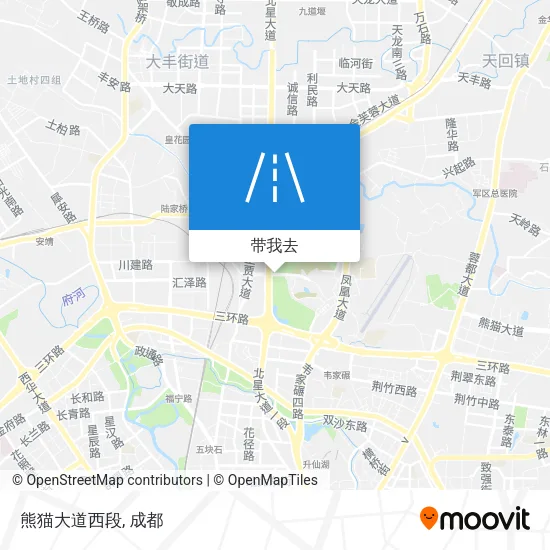 熊猫大道西段地图
