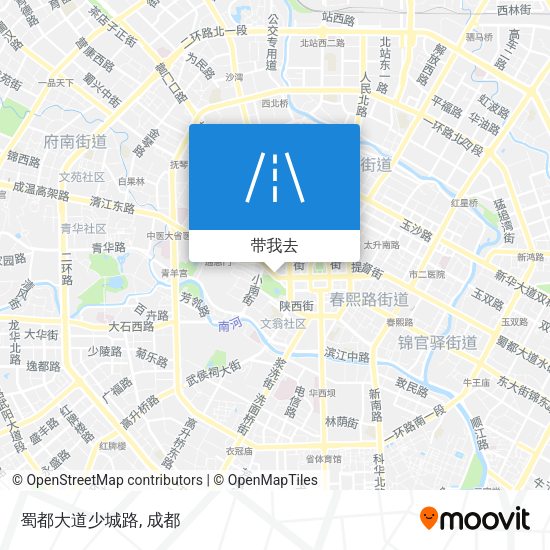 蜀都大道少城路地图
